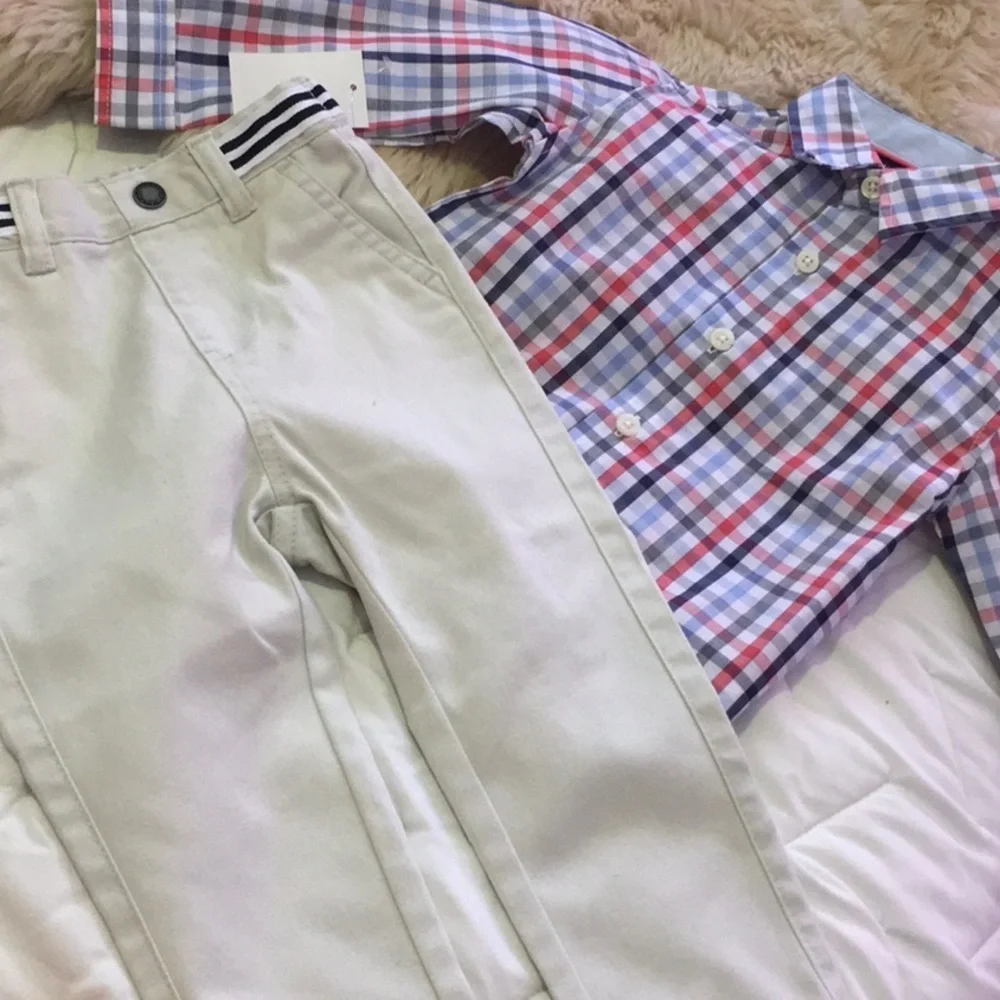 Nautica (24 m) 3 piece set boys NWT orange/blue red